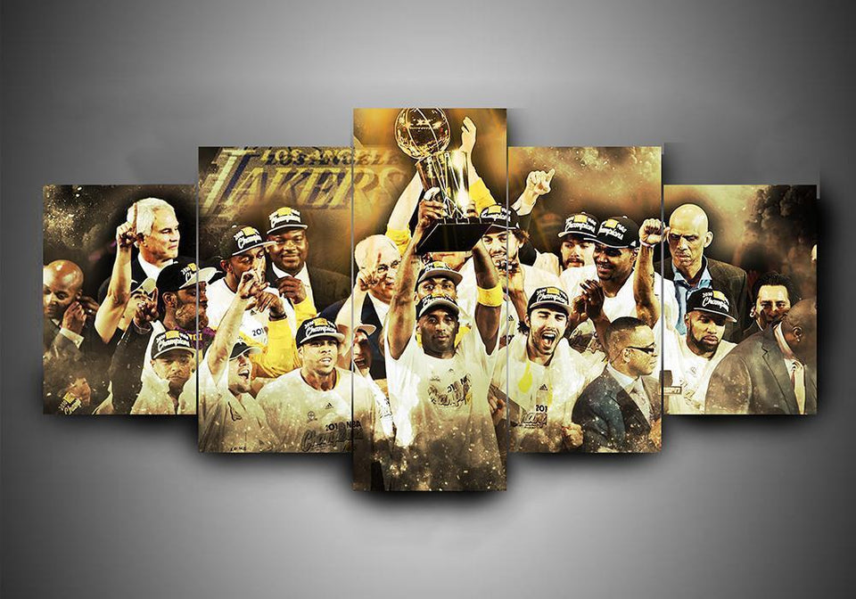 Los Angeles Lakers - 5-Piece Canvas Wall Art